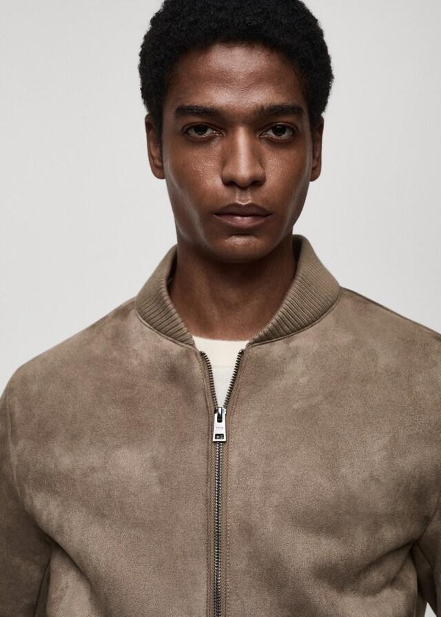 Mango Bomberjacke mit Wildleder-Effekt Clearance-Verkauf