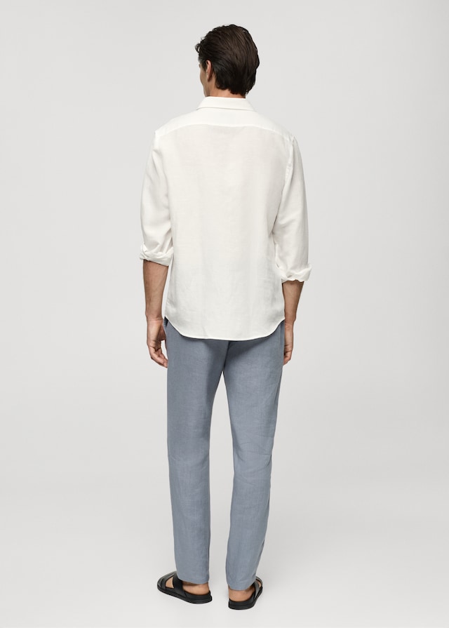 Mango Relaxed-Fit-Hemd aus Leinen mit Tencel zollfrei