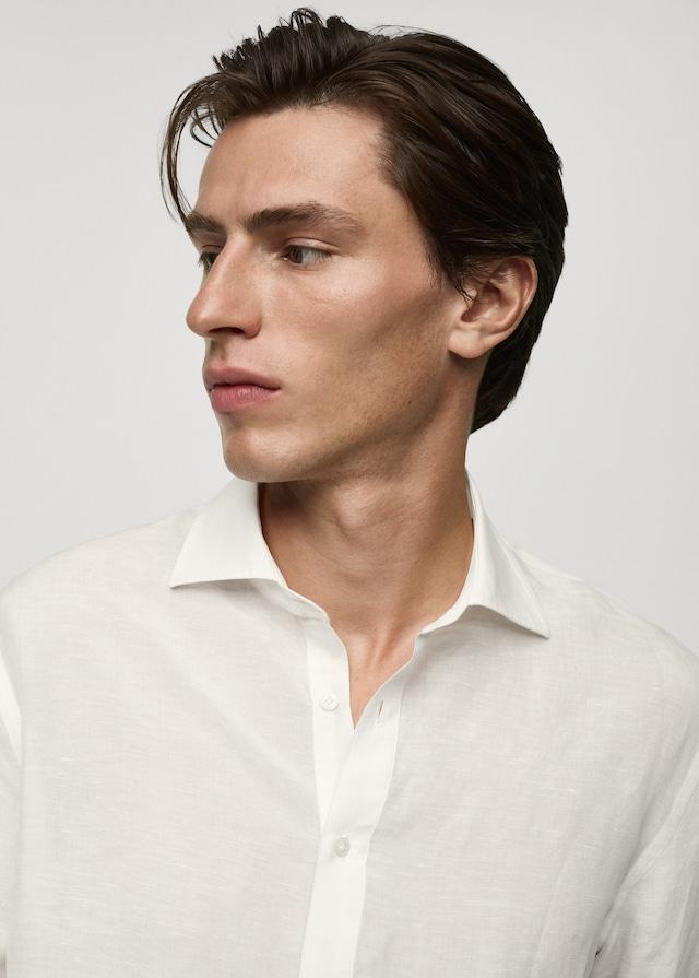 Mango Relaxed-Fit-Hemd aus Leinen mit Tencel zollfrei