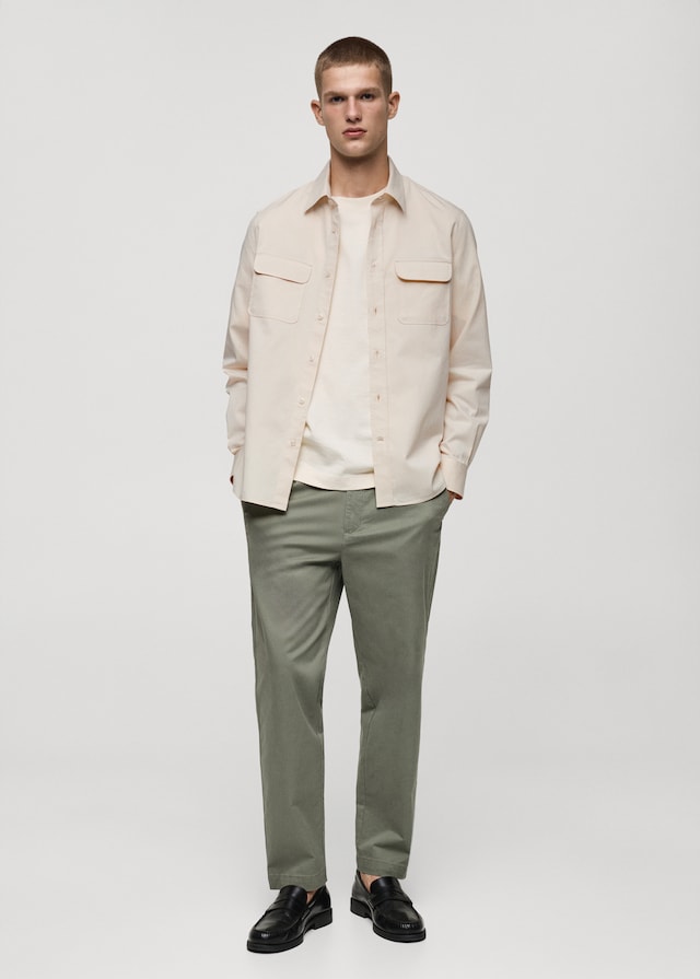 Mango Overshirt aus Baumwoll-Twill mit Taschen 50% Rabatt für begrenzte Zeit