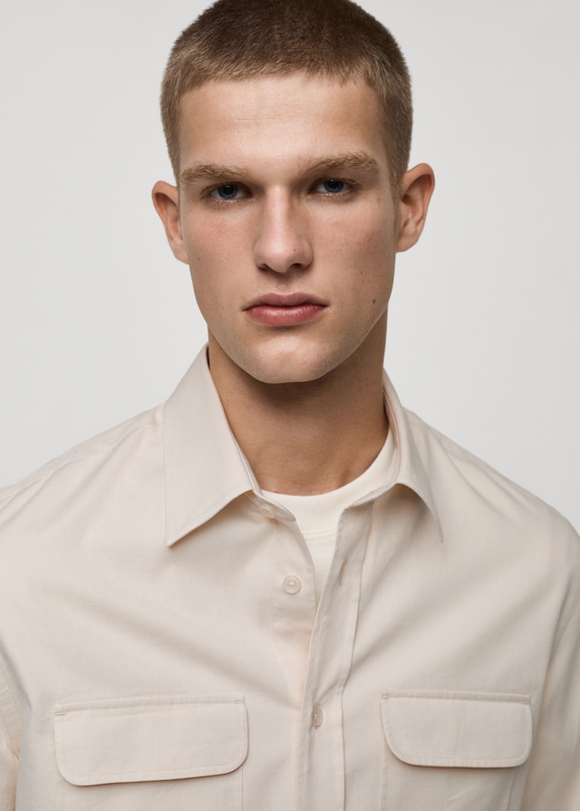 Mango Overshirt aus Baumwoll-Twill mit Taschen 50% Rabatt für begrenzte Zeit