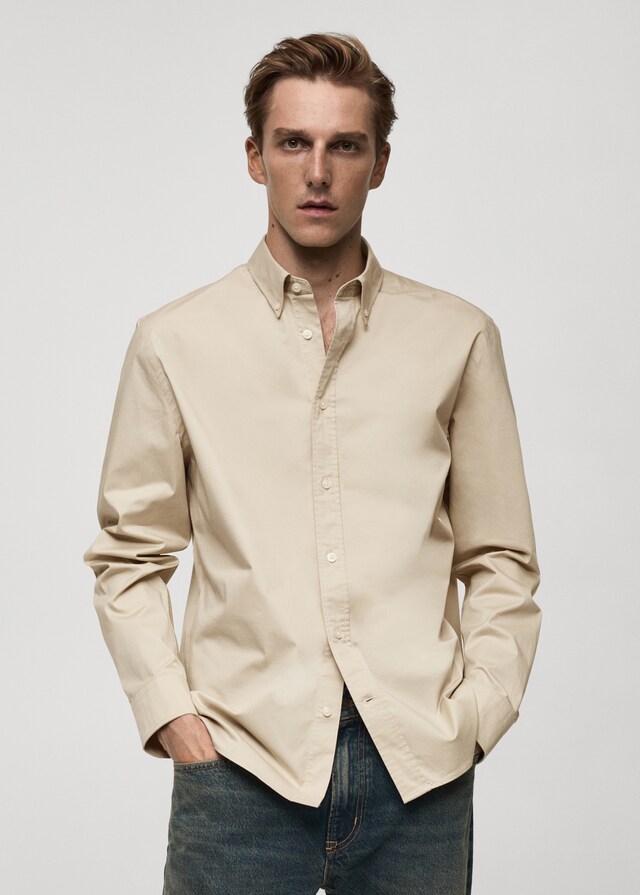 Mango Regular Fit-Hemd aus Baumwolle