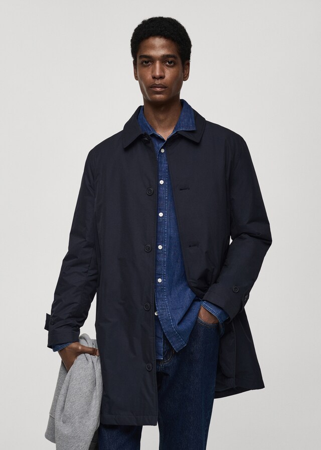 Mango Wasserabweisender Stepp-Trenchcoat Limitierter Zeitrabatt
