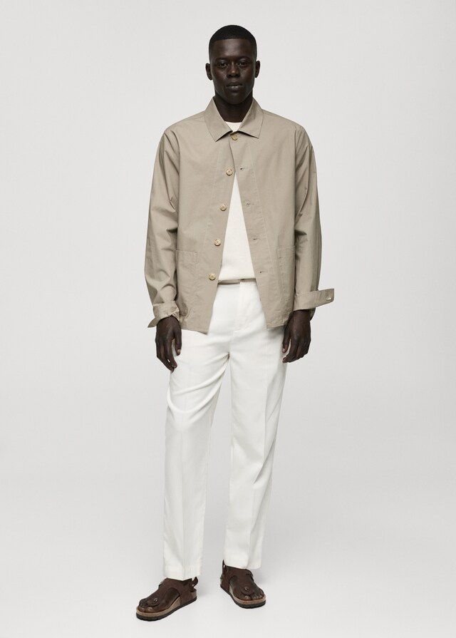 Mango Overshirt aus 100 % Baumwoll-Popeline Flash Sale