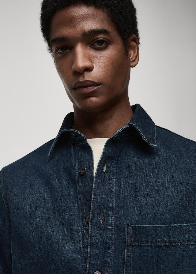 Mango Regular-Fit-Overshirt aus Jeans Begrenztes Angebot