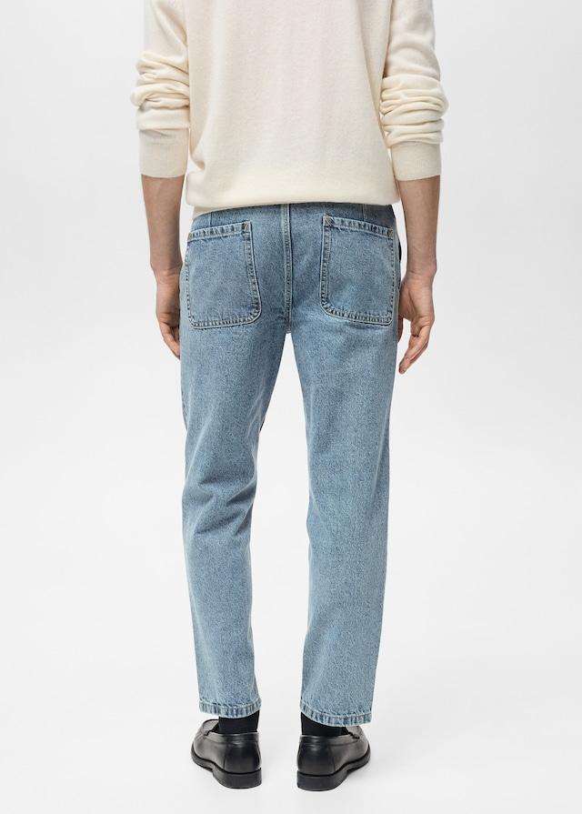 Mango Straight-Fit-Jeans im Used-Look Online Shopping