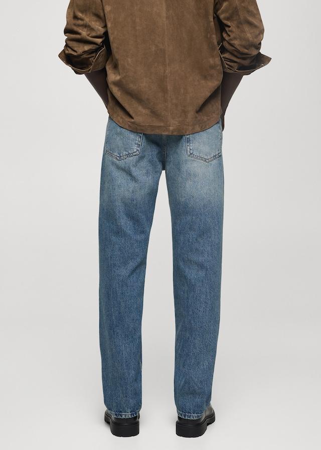 Mango Straight Fit-Jeans im Used-Look Preisnachlass