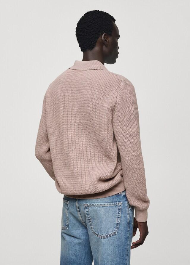 Mango Strickpoloshirt aus Baumwolle Valentinstagsangebot