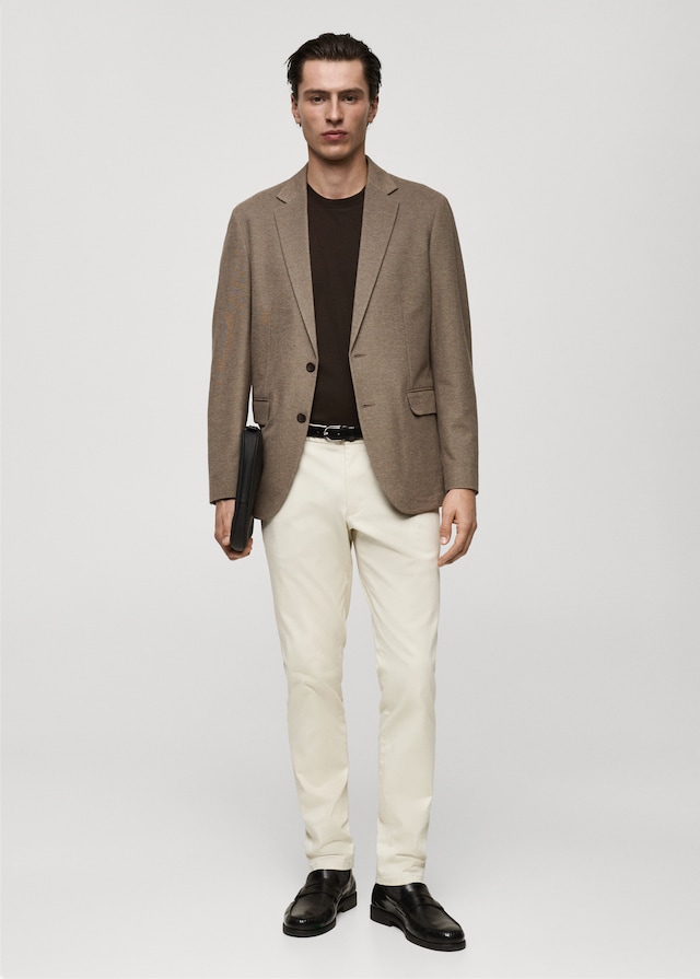 Mango Slim Fit-Blazer aus Baumwolle Jubiläumsangebot