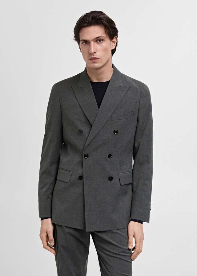 Mango Zweireihiges Slim-Fit-Sakko Mónaco Top Angebot