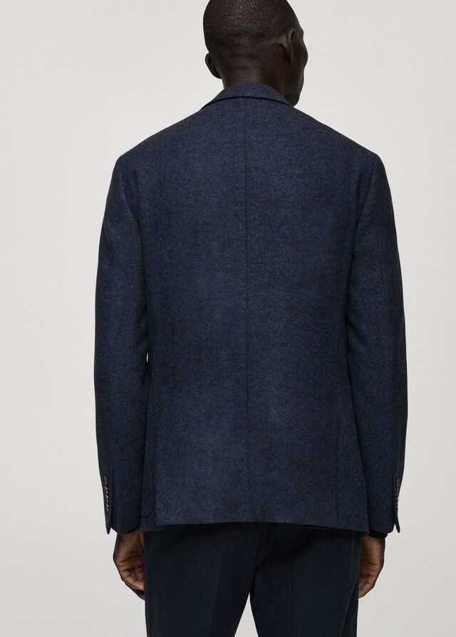 Mango Slim-Fit-Blazer aus Wollgemisch Zeitlich begrenztes Angebot