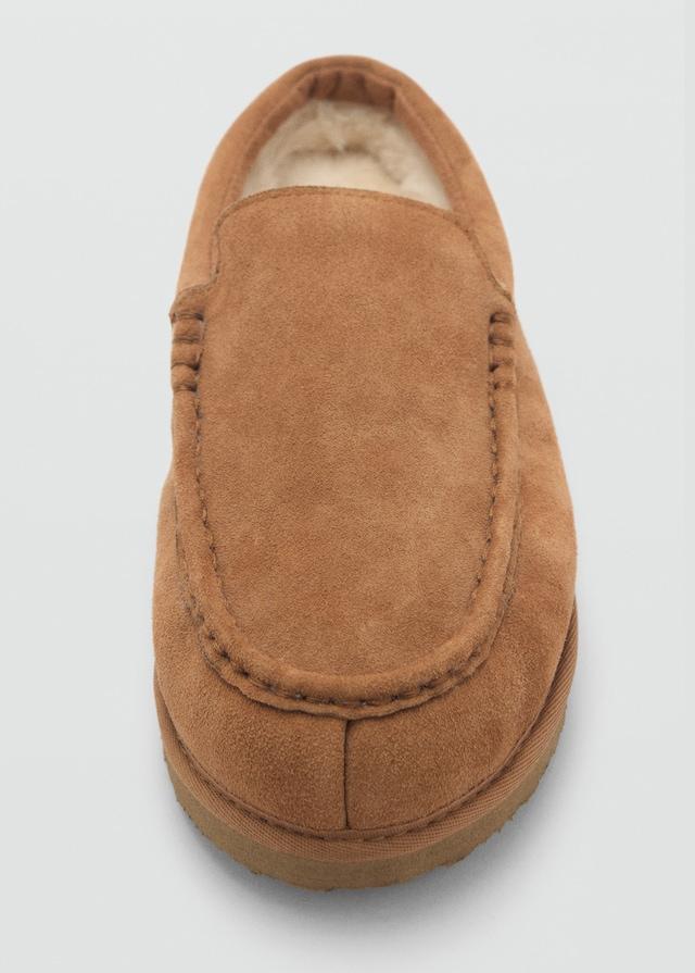 Mango Wildleder-Clogs mit Plüsch-Innenfutter Große Rabatte