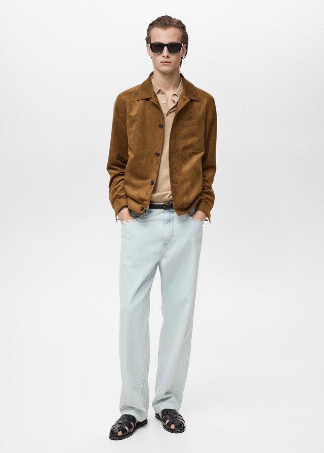 Mango Overshirt mit Wildleder-Effekt Neuheiten