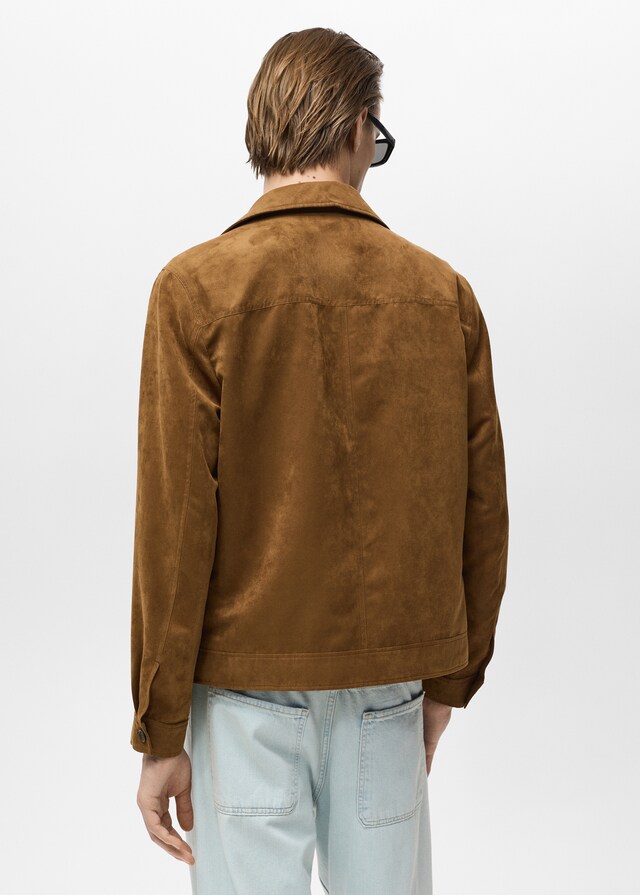 Mango Overshirt mit Wildleder-Effekt Neuheiten
