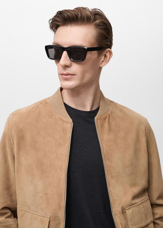 Mango Bomberjacke aus Wildleder Saisonale Angebote