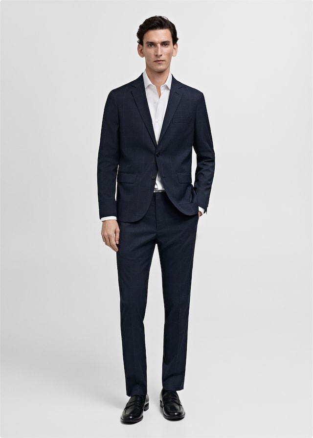 Mango Slim Fit-Anzughemd aus 100 % Baumwolle Räumungsverkauf