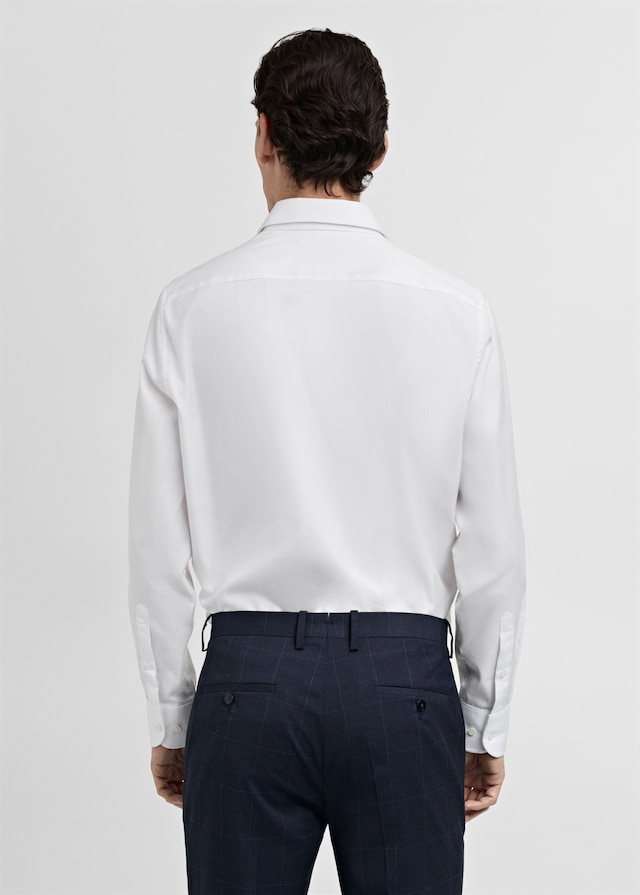 Mango Slim Fit-Anzughemd aus 100 % Baumwolle Räumungsverkauf