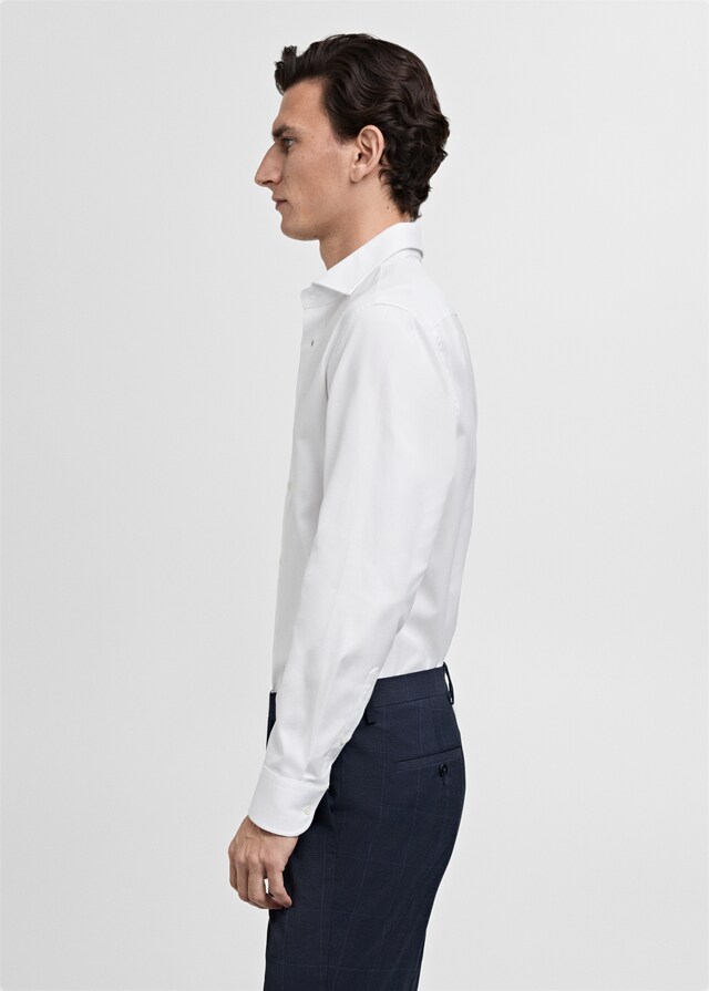 Mango Slim Fit-Anzughemd aus 100 % Baumwolle Räumungsverkauf