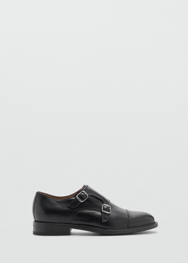 Mango Lederschuh mit Doppelschnalle Kauf eins, bekomm eins gratis