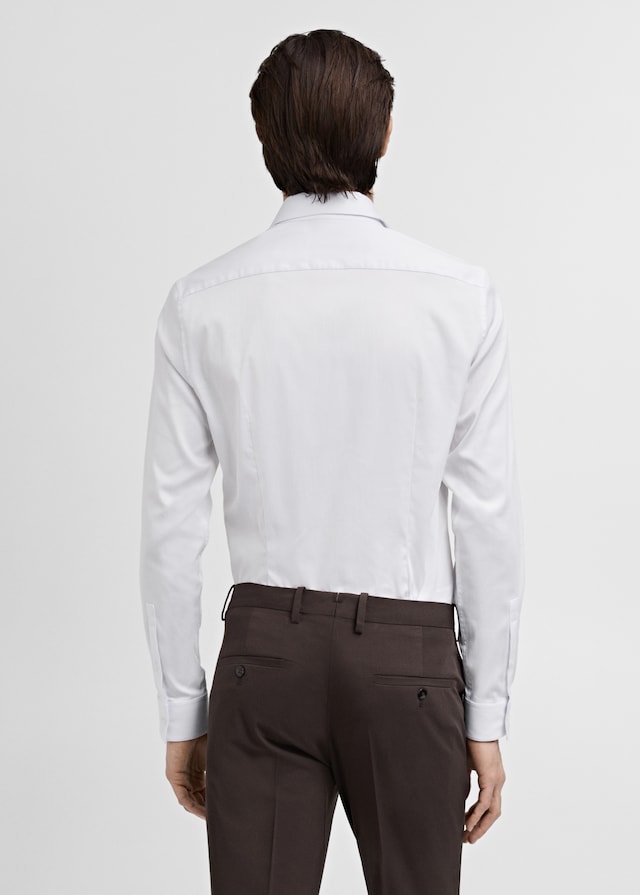 Mango Slim Fit-Anzugshemd aus Baumwolle Sonderangebote