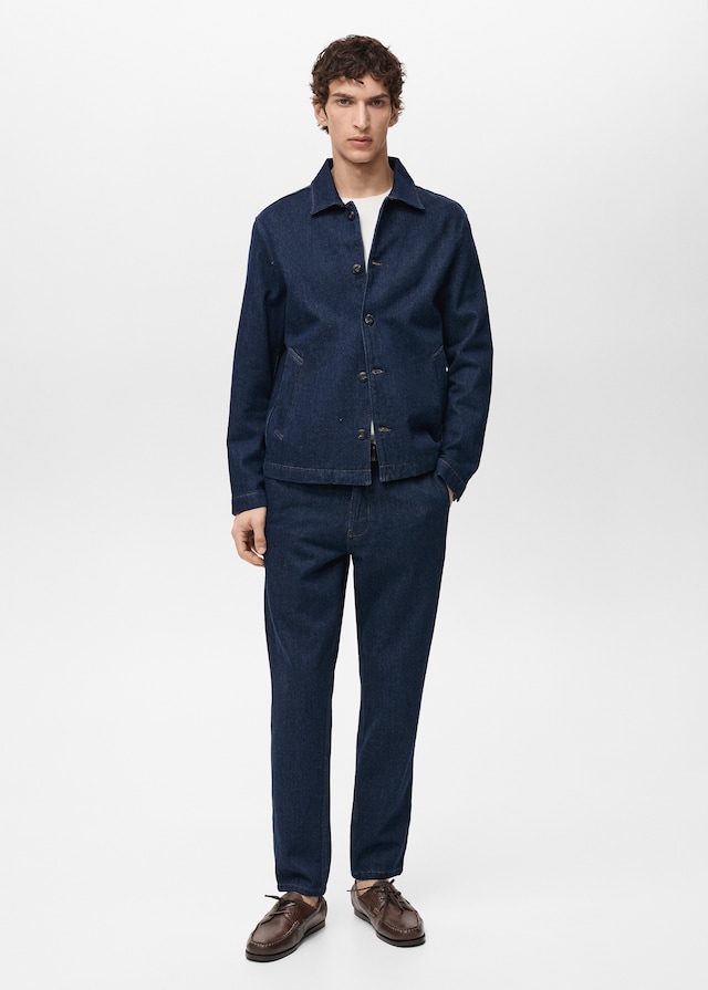 Mango Regular Fit-Jeans mit dunkler Waschung Tiefpreis