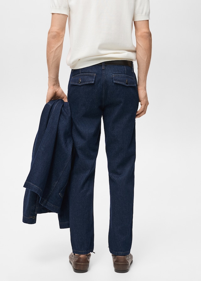 Mango Regular Fit-Jeans mit dunkler Waschung Tiefpreis