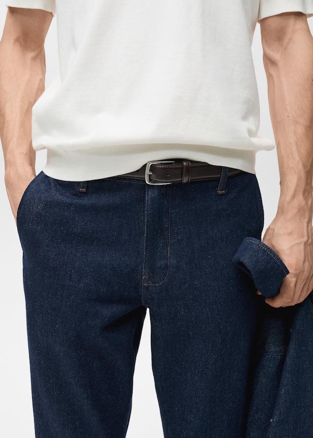 Mango Regular Fit-Jeans mit dunkler Waschung Tiefpreis