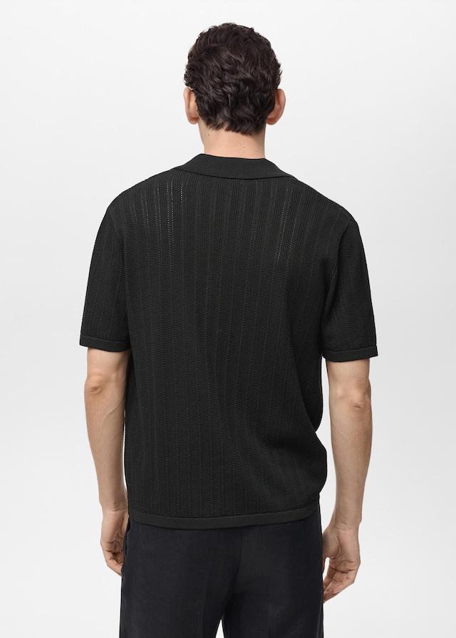 Mango Strickhemd mit Pointelle-Details Bis zu 50% Rabatt