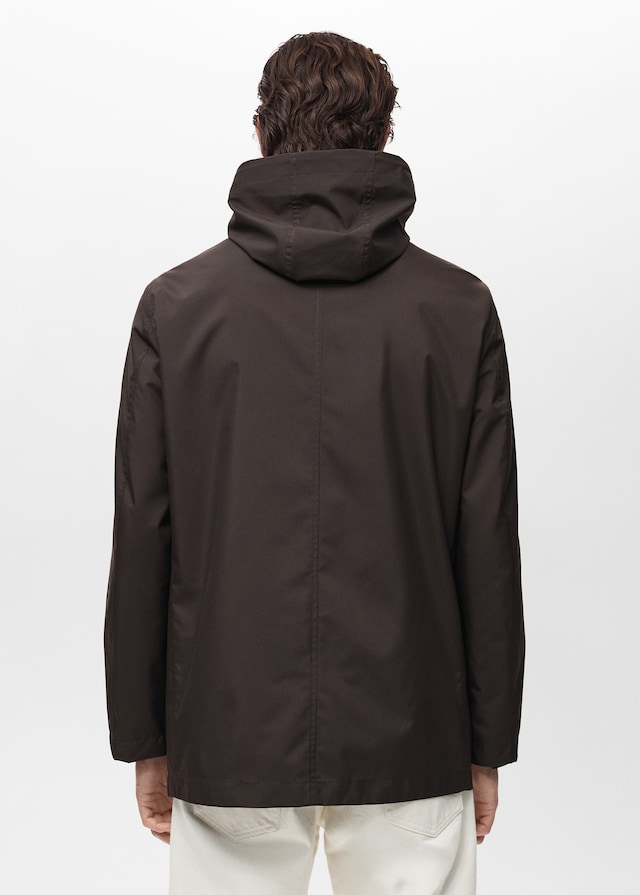 Mango Wasserabweisender Parka mit Kapuze Vierteljährliche Förderung