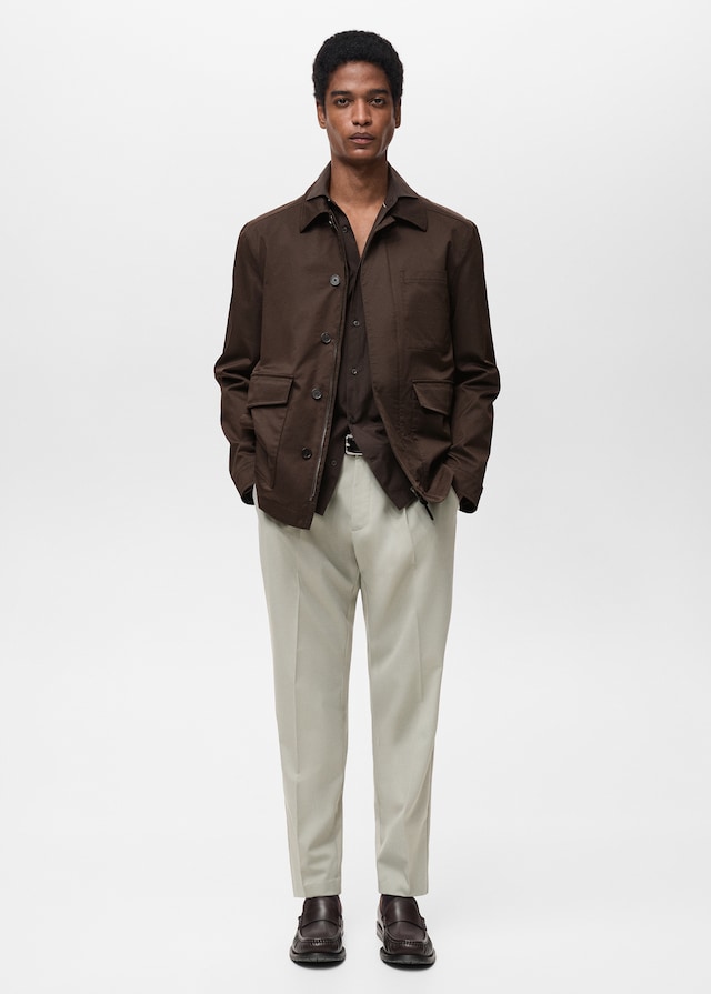 Mango Wasserabweisende Baumwolljacke Bis zu 55% Rabatt