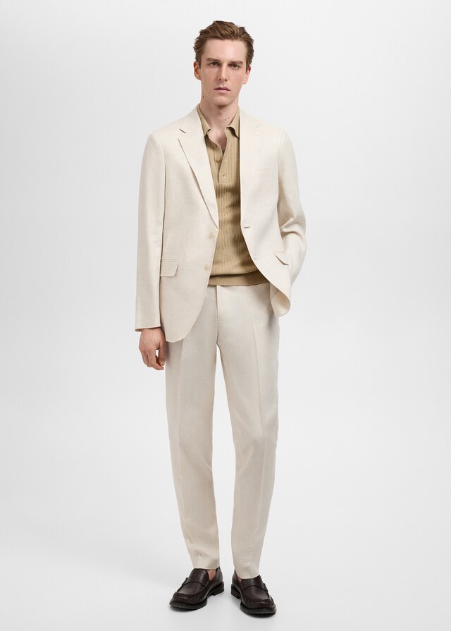 Mango Slim-Fit-Anzughose Amalfi aus 100 % Leinen Super Rabatt