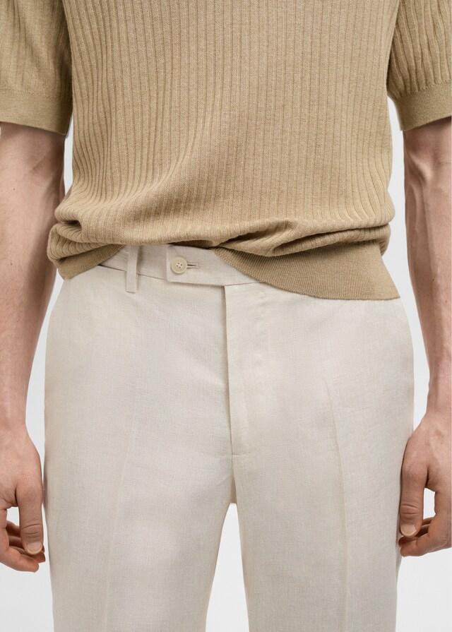 Mango Slim-Fit-Anzughose Amalfi aus 100 % Leinen Super Rabatt