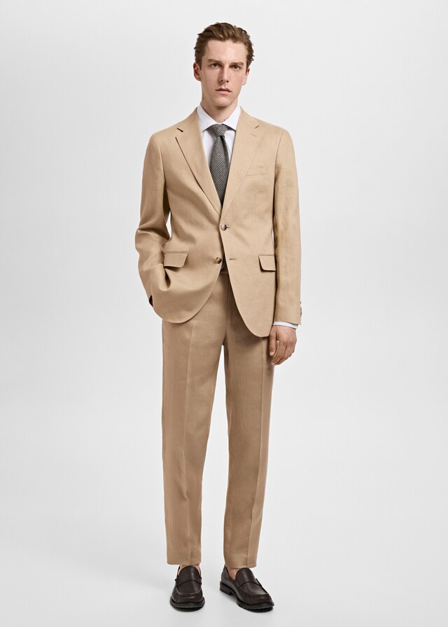 Mango Slim-Fit-Anzughose Amalfi aus 100 % Leinen Riesige Rabatte