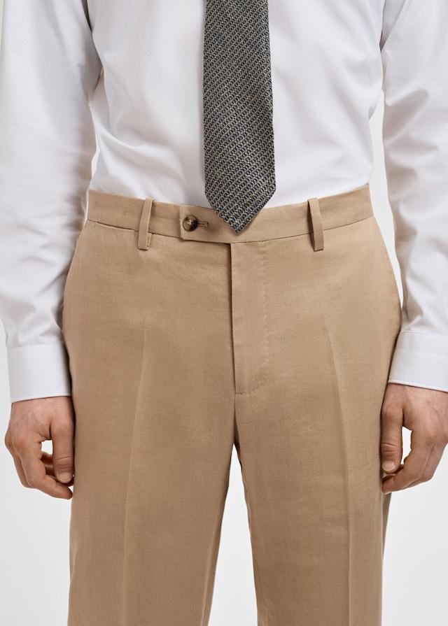 Mango Slim-Fit-Anzughose Amalfi aus 100 % Leinen Riesige Rabatte