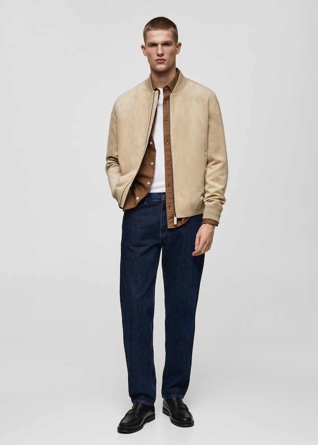 Mango Bomberjacke mit Wildleder-Effekt 50% Rabatt mit kostenlosem Versand