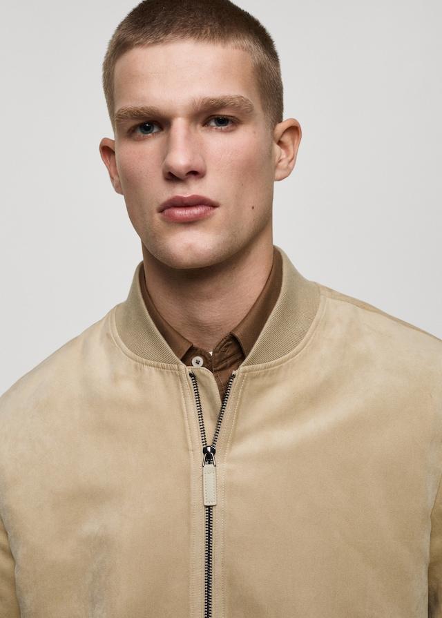 Mango Bomberjacke mit Wildleder-Effekt 50% Rabatt mit kostenlosem Versand
