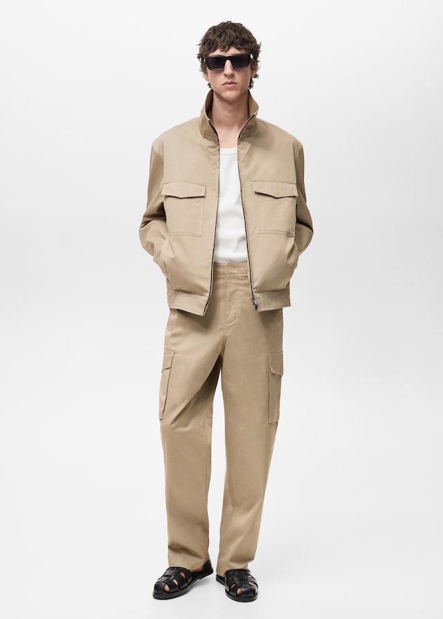 Mango Relaxed-Fit-Cargohose Kostenloser Versand international