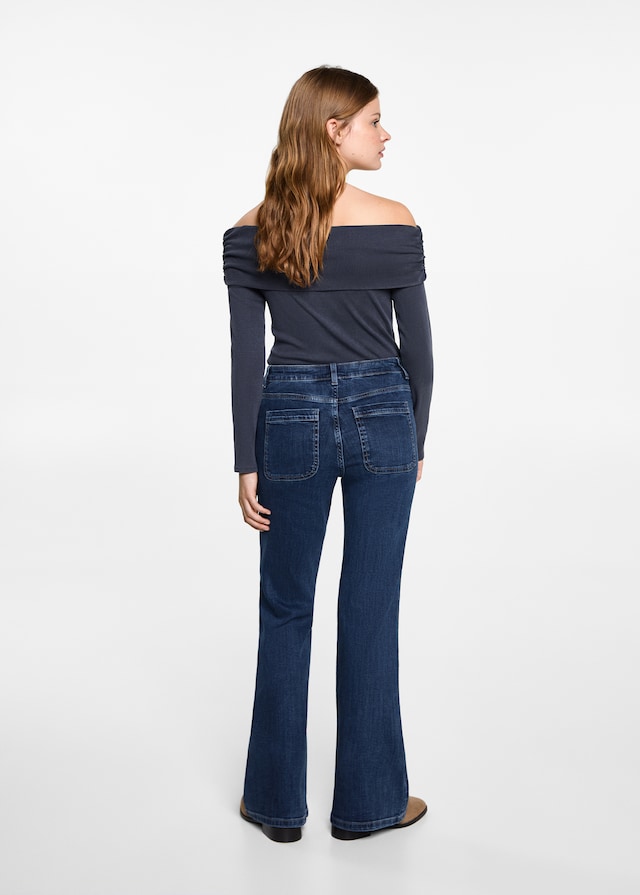 Mango Flared Jeans mit Taschen Speichern exportieren
