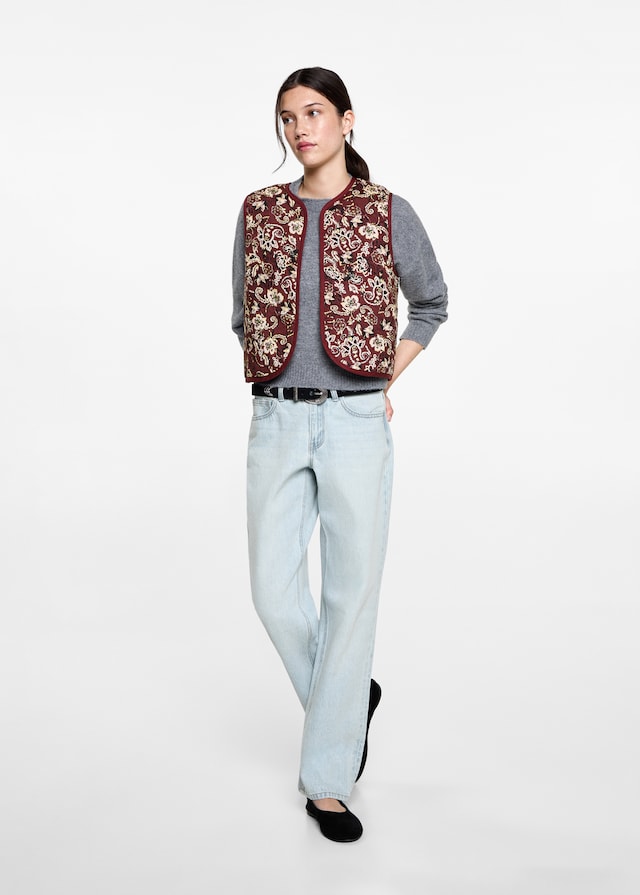 Mango Straight Fit Jeans Im Verkauf