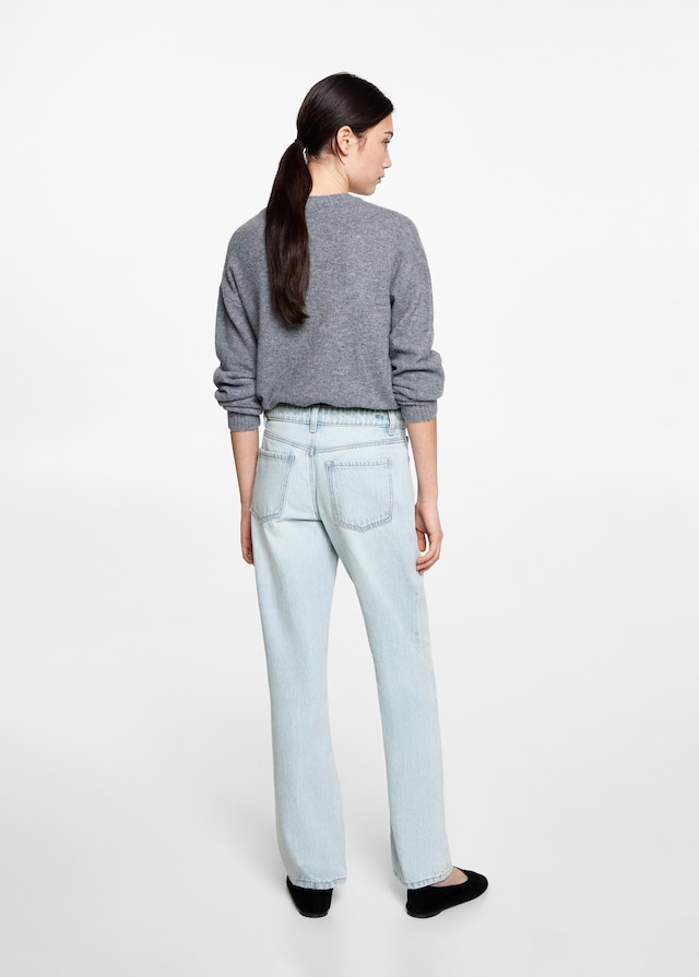 Mango Straight Fit Jeans Im Verkauf