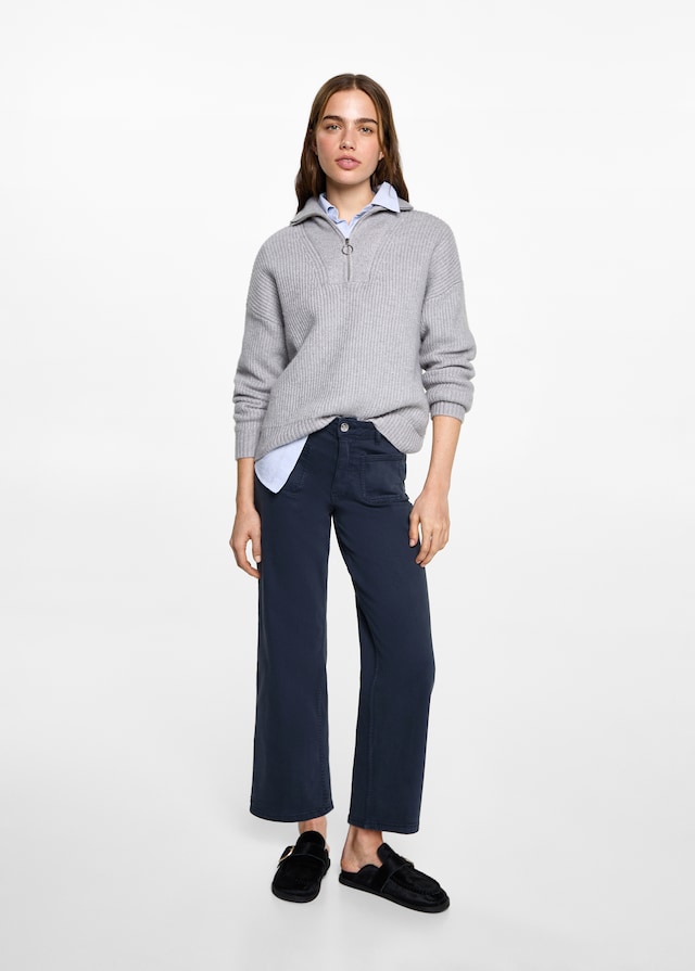 Mango Culotte-Jeans mit Taschen Online