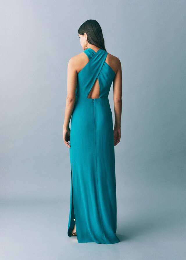 Mango Langes Neckholderkleid Angebote