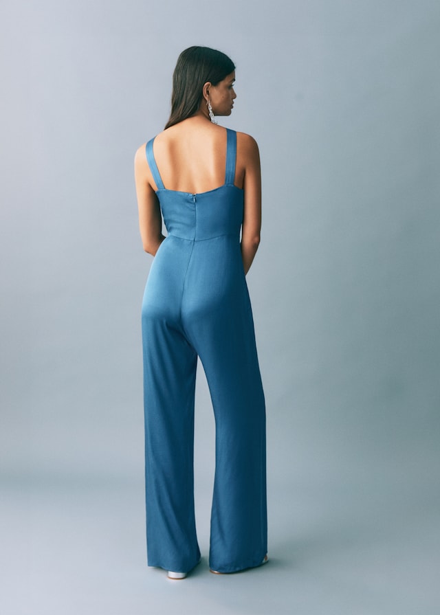 Mango Satinierter Neckholder-Jumpsuit Hotsell