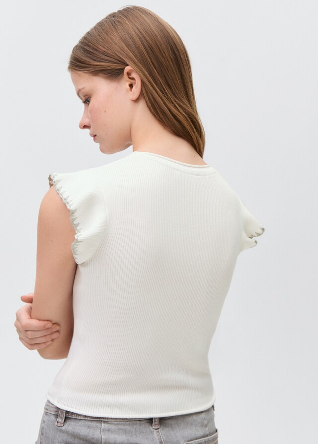 Mango Top mit Volantdetail Meist gekauft