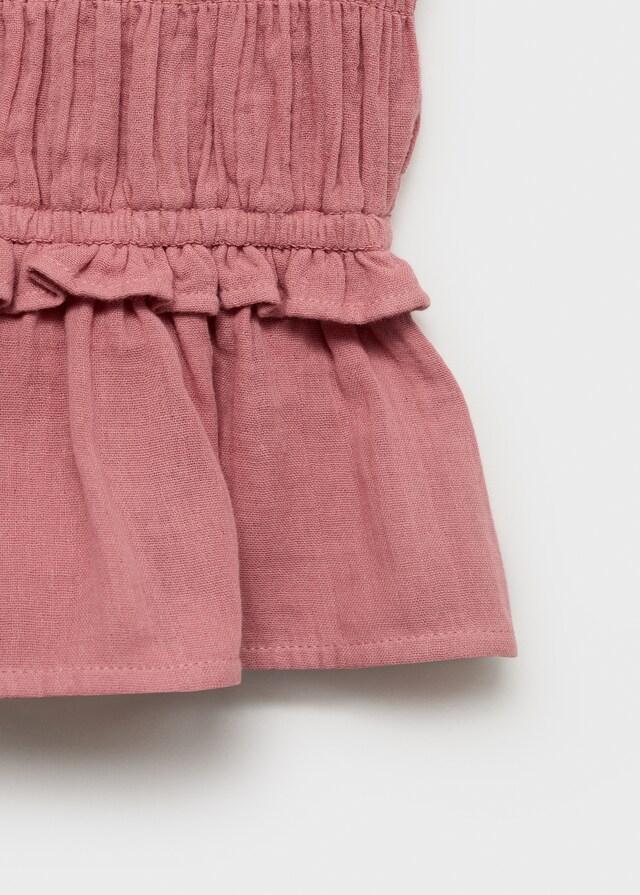 Mango Geraffte Rüschenbluse Rabatt