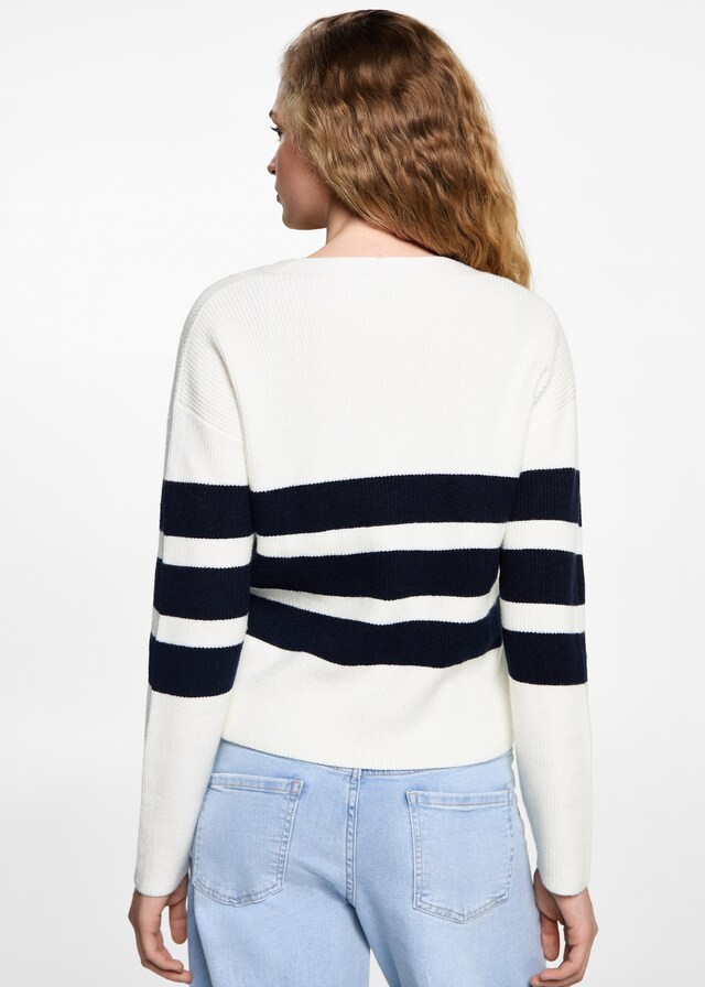 Mango Strickcardigan mit Streifenmuster Online Shopping