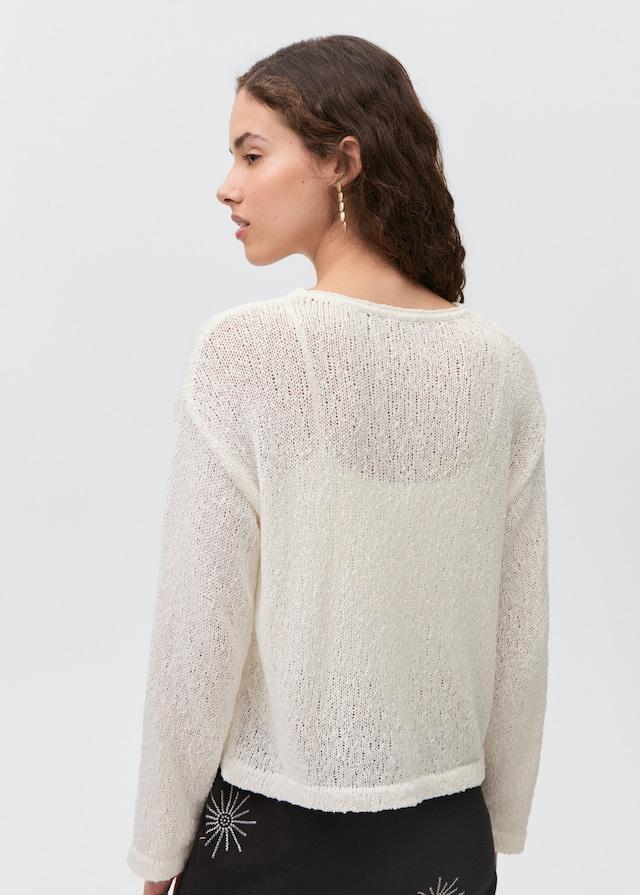 Mango Texturierter Strickpullover Weihnachtsangebot