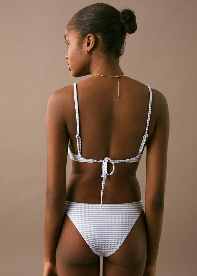 Mango Texturierter Bikini mi Schleife Heißer Verkauf