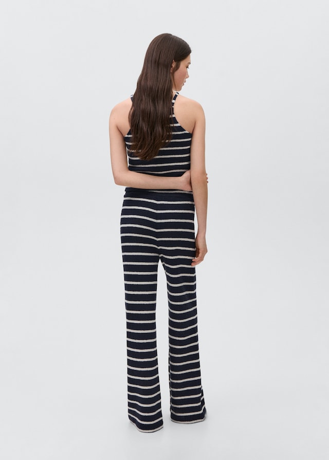 Mango Gestreifte Jersey-Hose Bestseller