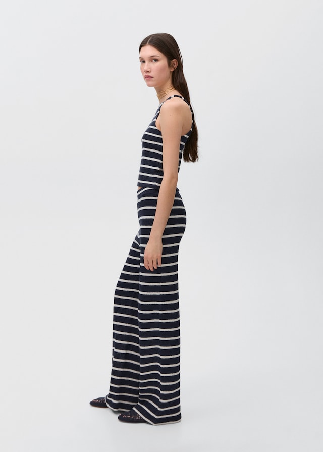 Mango Gestreifte Jersey-Hose Bestseller